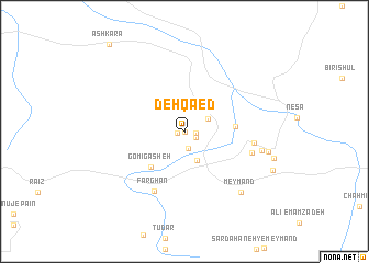 map of Deh Qā‘ed