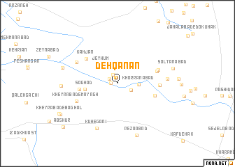 map of Dehqānān