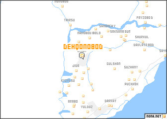 map of Dehqonobod