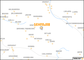 map of Deh Rajab