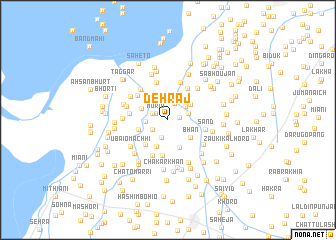 map of Dehrāj