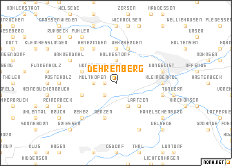 map of Dehrenberg