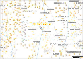 map of Dehrewāla