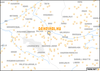 map of Dehri Malhu