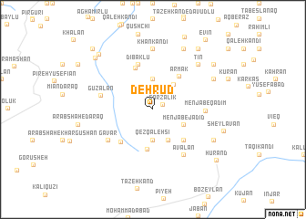 map of Deh Rūd