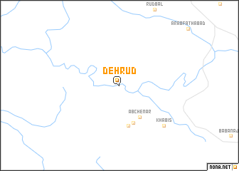 map of Deh Rūd