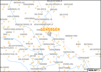 map of Deh Sādeh