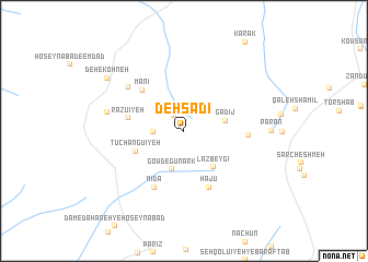 map of Deh Sa‘dī