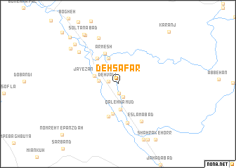 map of Deh Şafar