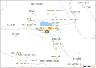 map of Deh Şaḩrā