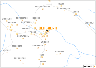 map of Deh Şalāḩ