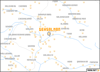 map of Deh Salmān