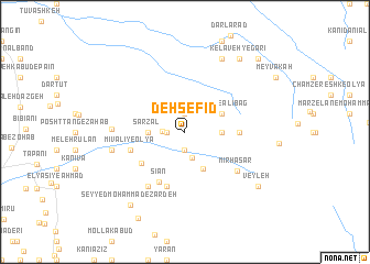 map of Deh Sefīd