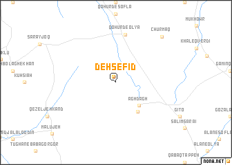 map of Deh Sefīd