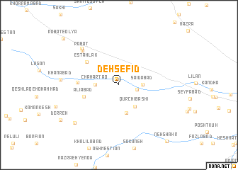 map of Deh Sefīd