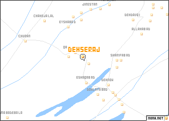 map of Deh Serāj