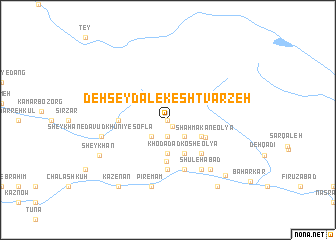 map of Deh Şeydāl-e Kesht Varzeh