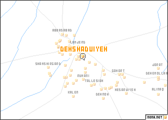 map of Deh Shādū\