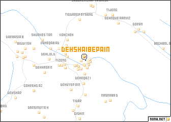 map of Deh Sha‘īb-e Pā\