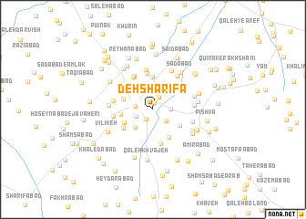 map of Deh Sharīfā