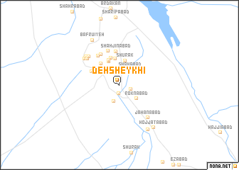 map of Deh Sheykhī
