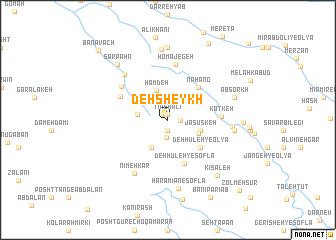 map of Deh Sheykh