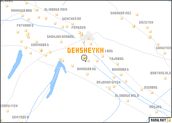 map of Deh Sheykh