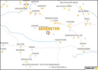 map of Deh Sheykh