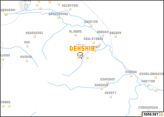 map of Deh Shīb