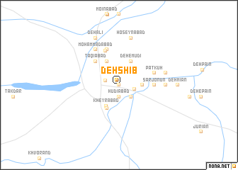 map of Deh Shīb