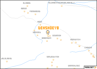 map of Deh Sho‘eyb