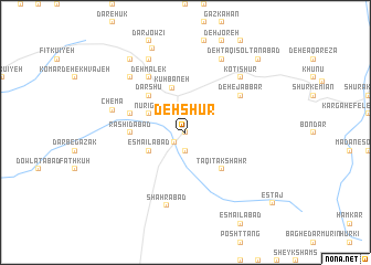 map of Deh Shūr