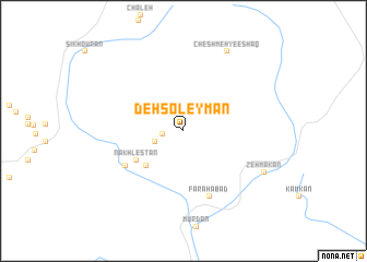 map of Deh Soleymān