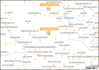 map of Deh Sorkh