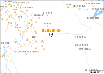 map of Deh Sorkh