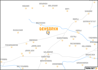 map of Deh Sorkh