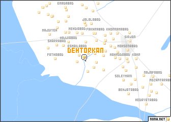 map of Deh Torkān