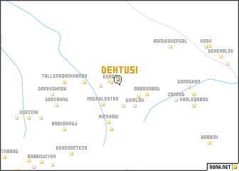 map of Deh Ţūsī