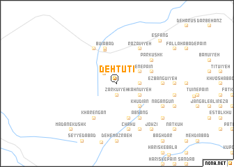 map of Deh Ţūţī