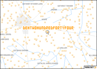 map of Deh Two Hundred Forty-four