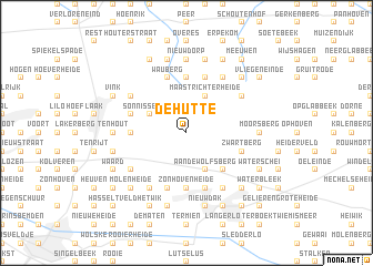 map of De Hutte