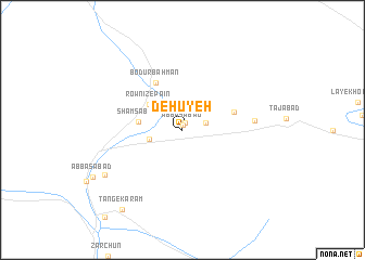 map of Dehūyeh