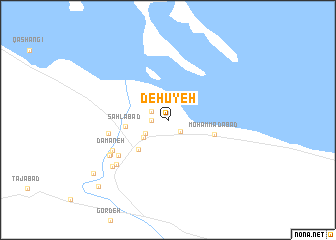 map of Dehūyeh