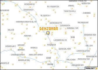 map of Deh Zamān