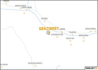 map of Deh Zīārat