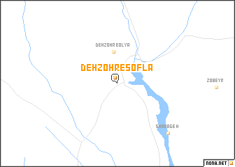 map of Deh Z̧ohr-e Soflá