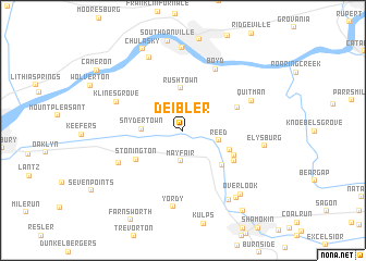 map of Deibler