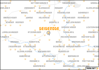 map of Deiderode