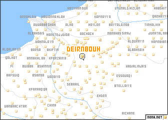 map of Deïr Nboûh