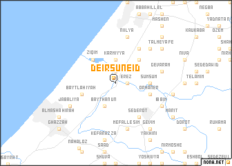 map of Deir Suneid